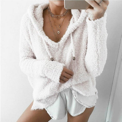 Chaqueta Capucha Forro Polar Cálido Invierno