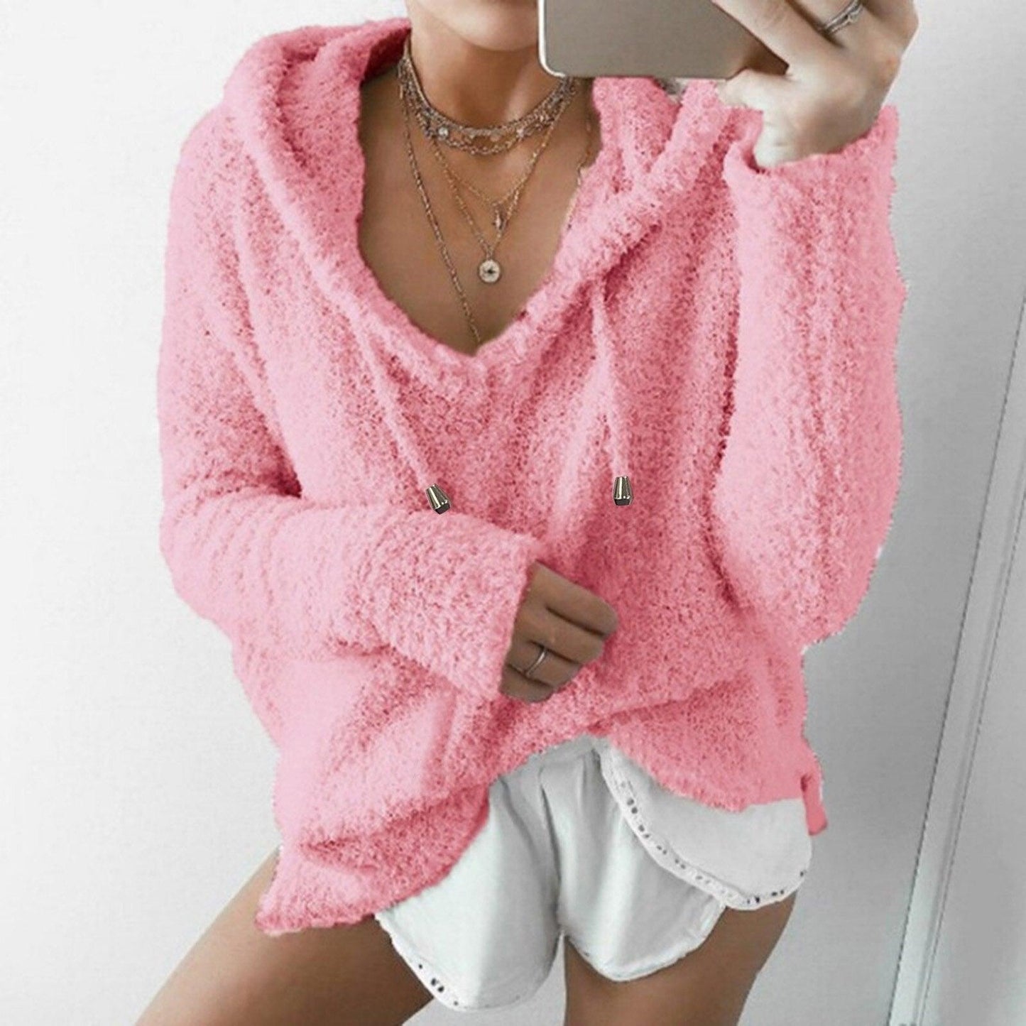 Chaqueta Capucha Forro Polar Cálido Invierno - Vestiria