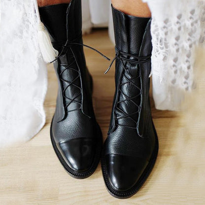 Botas de cuero ajustadas y elegantes - Vestiria