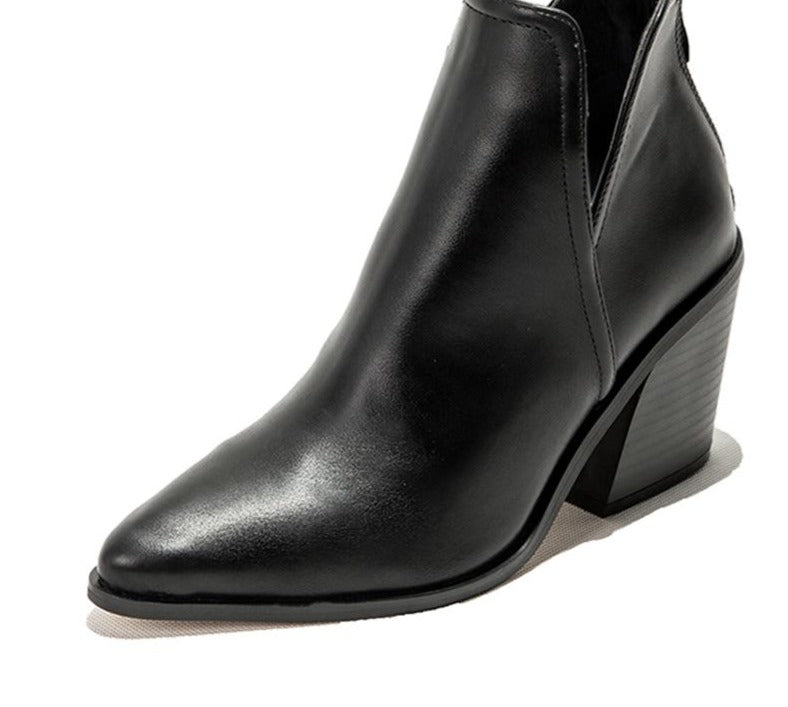 Botas Vaqueras Estilo Cowboy con Tacón Alto