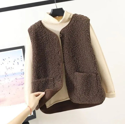 Chaleco Invierno Mujer Abierto Cálido - Vestiria