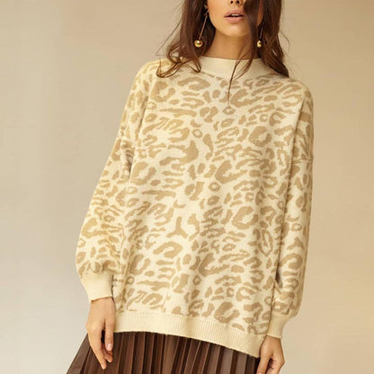 Jersey Punto Gordo Floral Mujer