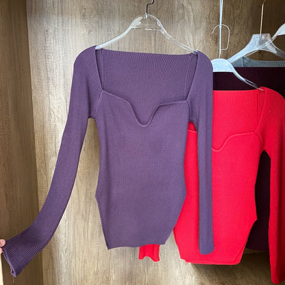 Sudadera Mujer Punto Manga Larga Cuello Redondo