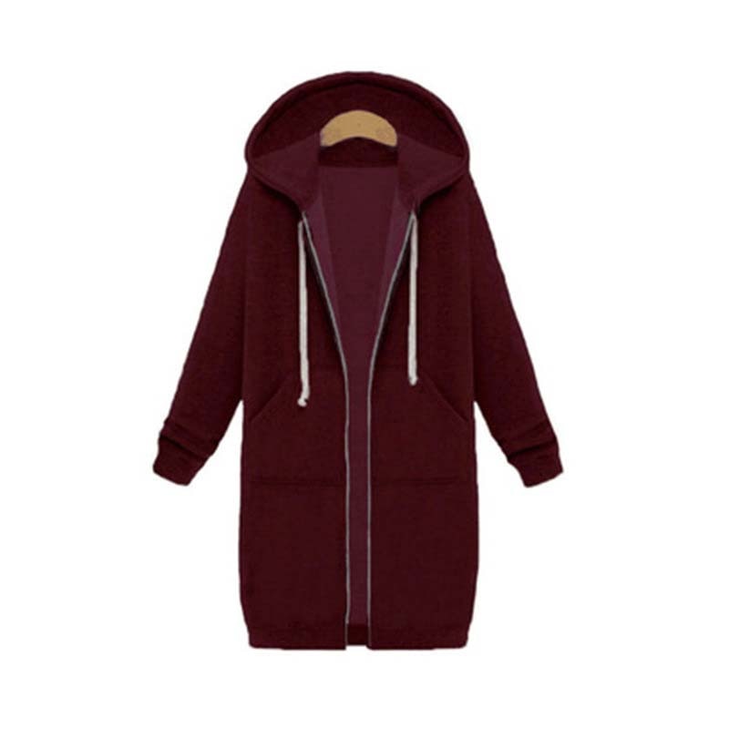 Chaqueta Deportiva Larga Estilosa Mujer