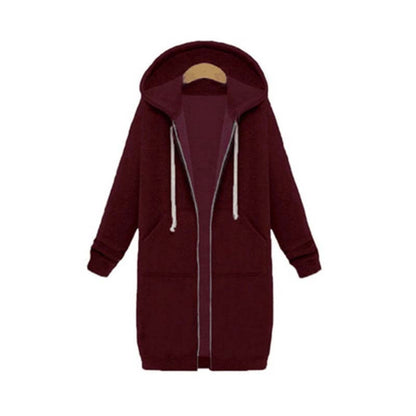Chaqueta Deportiva Larga Estilosa Mujer