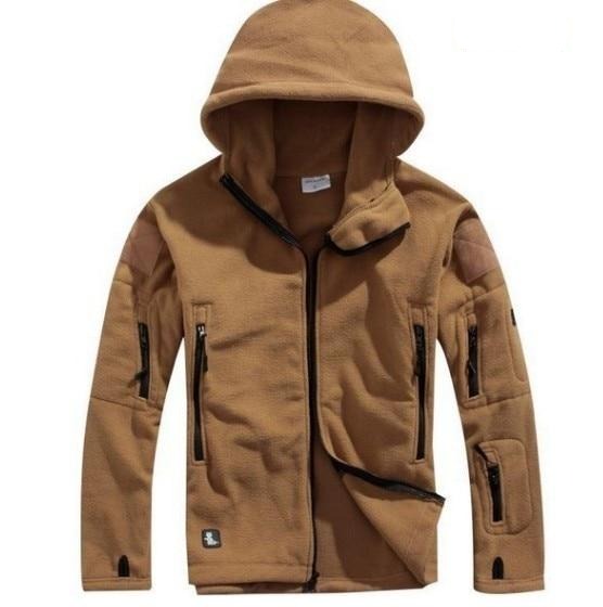 Chaqueta militar impermeable con capucha hombre