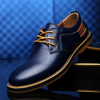 Zapatos Oxford Hombre de Piel Auténtica