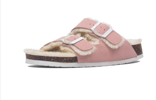 Sandalias Hebilla Pelo Natural