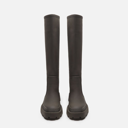 Botas Mujer Cuero Bajo Heel Invierno - Vestiria