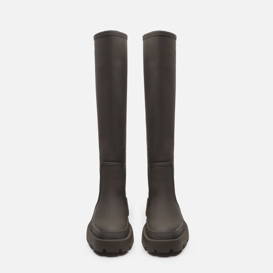 Botas Mujer Cuero Bajo Heel Invierno - Vestiria