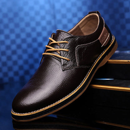 Zapatos Oxford Hombre de Piel Auténtica