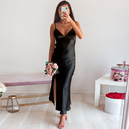 Vestido Noche Verano Mujer Elegante Tobillo - Vestiria