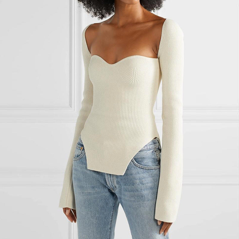Sudadera Mujer Punto Manga Larga Cuello Redondo - Vestiria