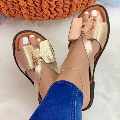 Sandalias de Playa Mujer con Nudo Florales