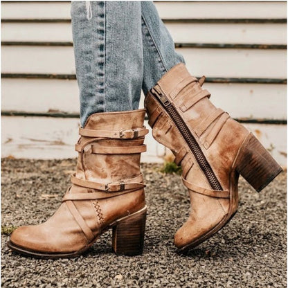 Botas Mujer Piel Sintética Elegantes