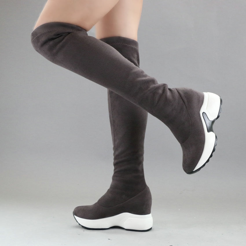 Botas Mujer Deportivas Con Suela Alta