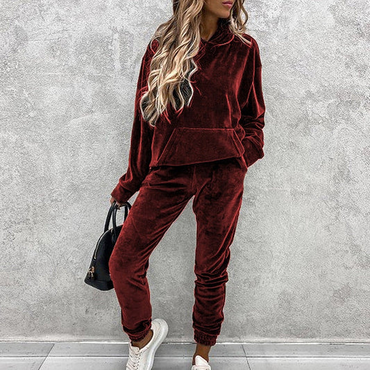Pantalones de deporte de terciopelo suave mujer - Vestiria