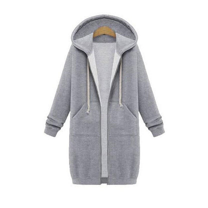 Chaqueta Deportiva Larga Estilosa Mujer