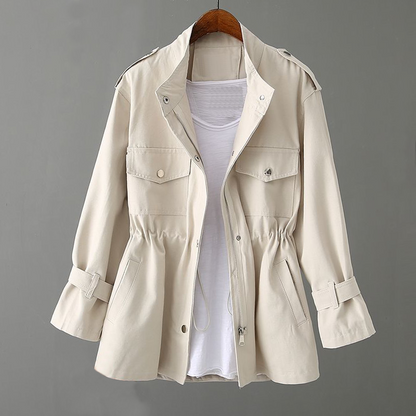 Abrigo Trench Mujer Clásico Elegante