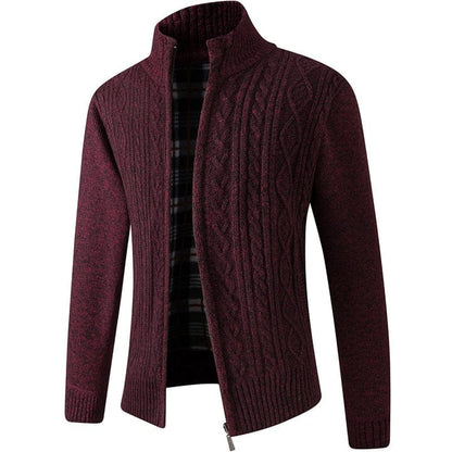 Chaqueta de punto cálido para hombre