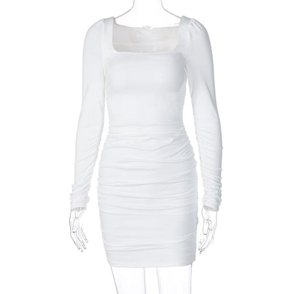 Vestido Noche Elegante Mangas Largas