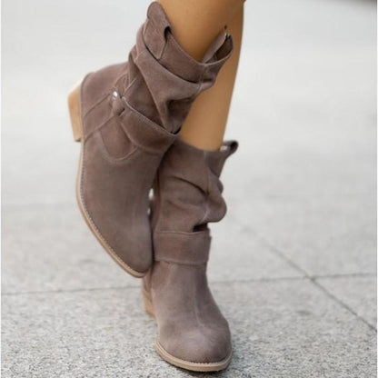 Botas Mujer Ante Cremallera Comfort