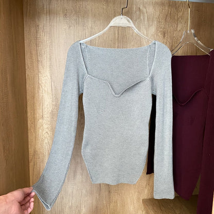 Sudadera Mujer Punto Manga Larga Cuello Redondo