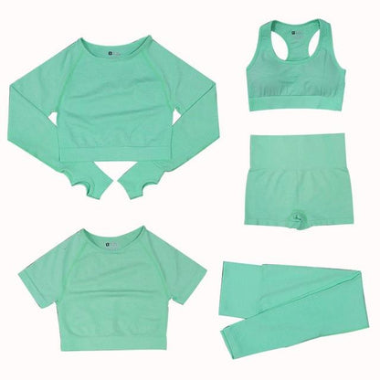 Outfit Fitness Mujer 5 Piezas