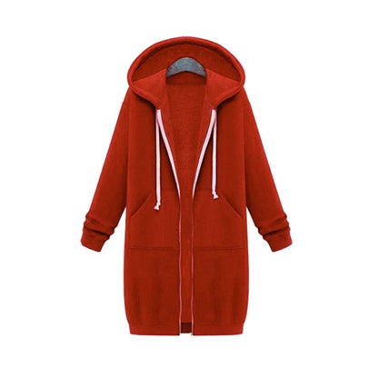 Chaqueta Deportiva Larga Estilosa Mujer