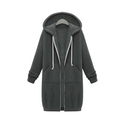 Chaqueta Deportiva Larga Estilosa Mujer