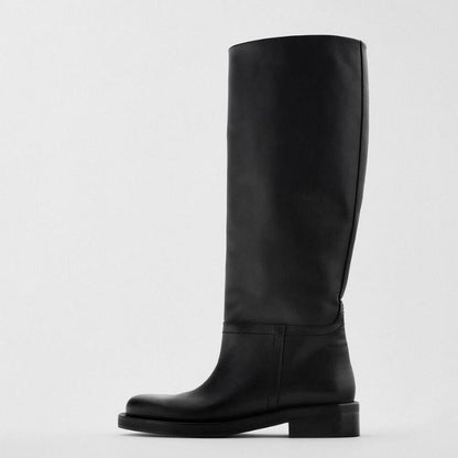 Botas Mujer Piel Alta Moda