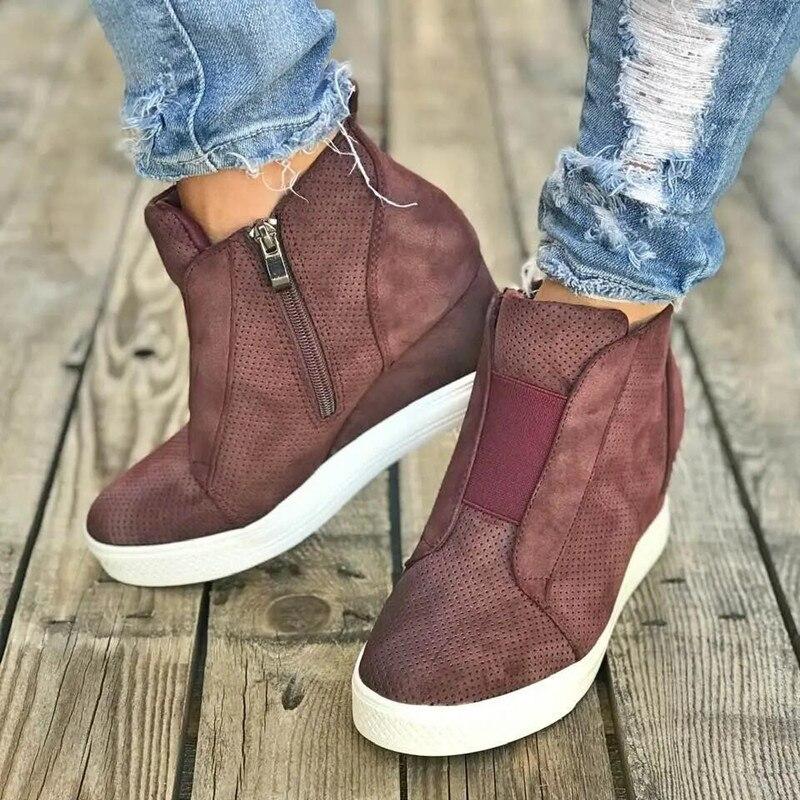 Zapatillas Cuña Cómodas Invierno