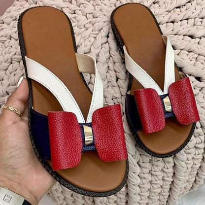 Sandalias de Playa Mujer con Nudo Florales - Vestiria