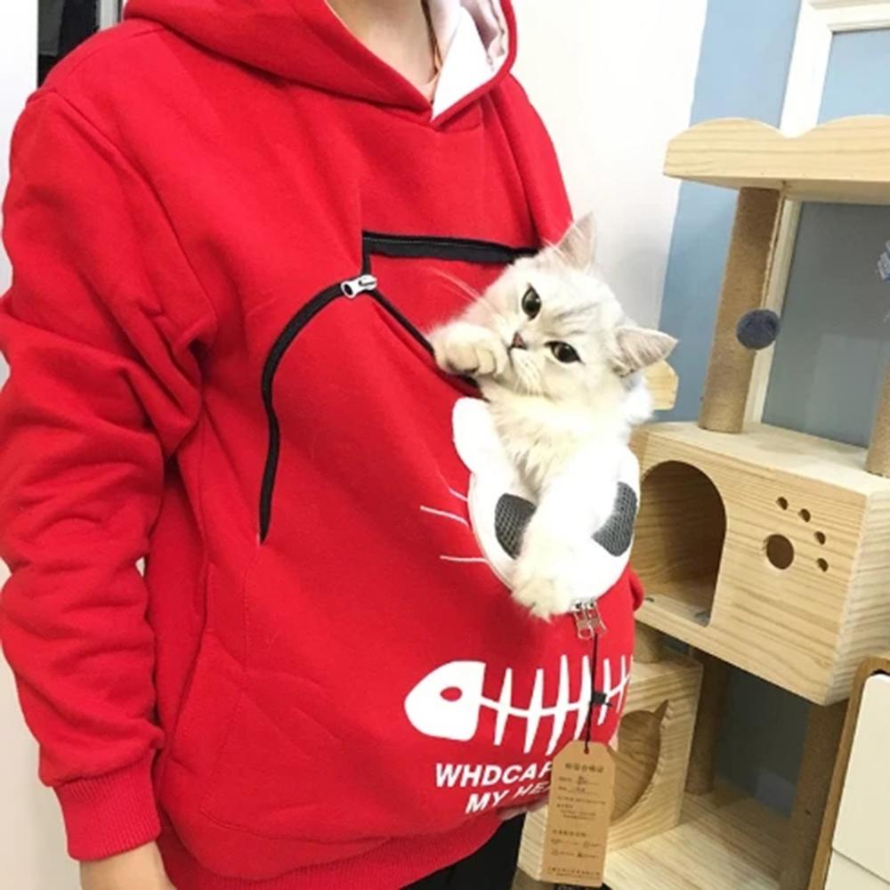 Sudadera Capucha Bolsillo Mascotas Diseño Divertido Mujer - Vestiria