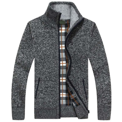Chaqueta de punto cálido para hombre