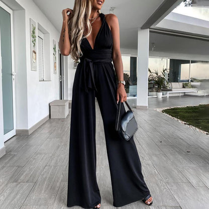 Vestido Mono Ancho Elegante Cruzado