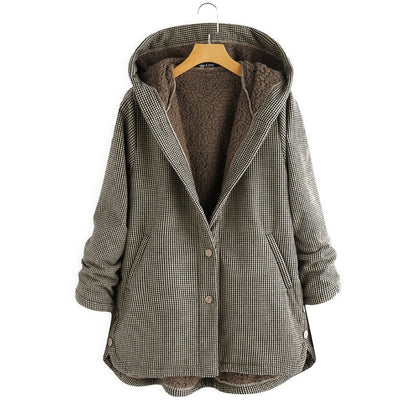Chaqueta Mujer Forrada Fleece Estampado - Vestiria