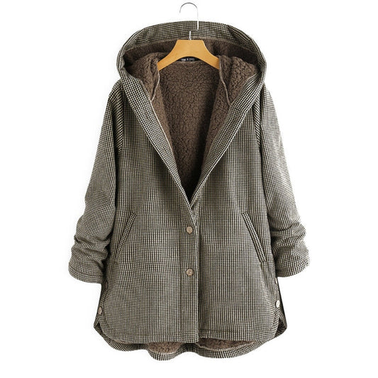 Chaqueta Mujer Forrada Fleece Estampado - Vestiria