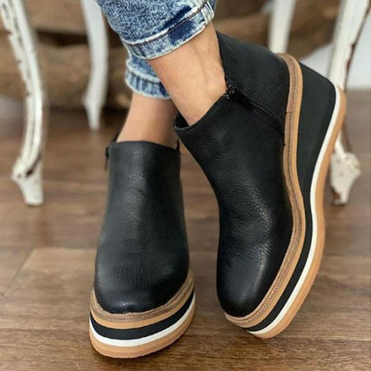 Botas Mujer Cuero con Cremallera Altas - Vestiria