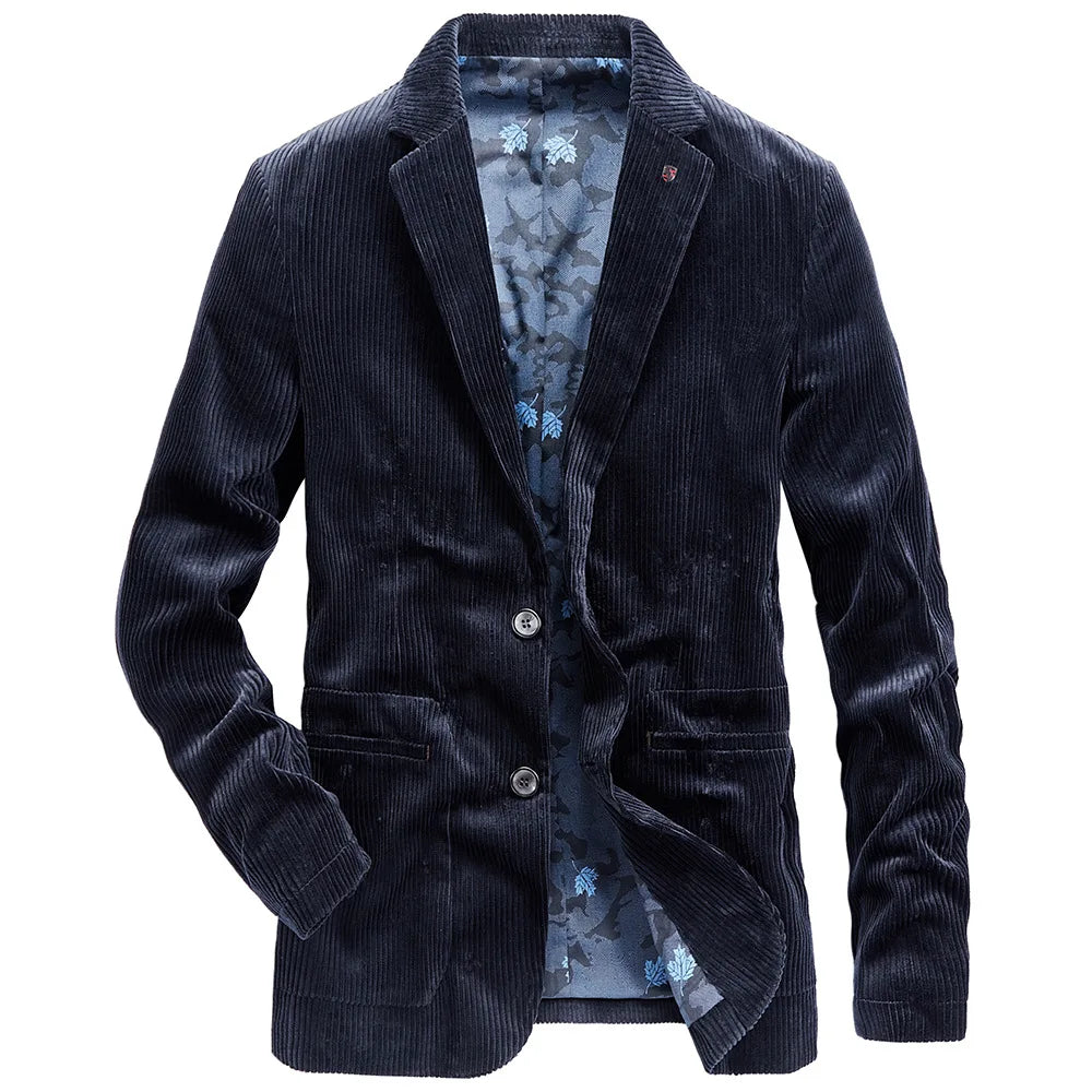 Chaquetón de pana cálido con forro florido hombre - Vestiria