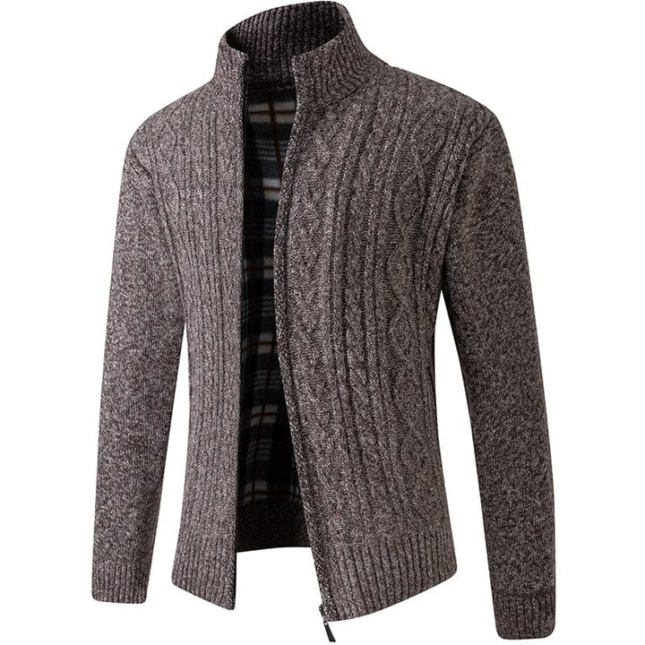 Chaqueta de punto cálido para hombre