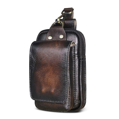 Cinturón de cuero bandolera elegante hombre