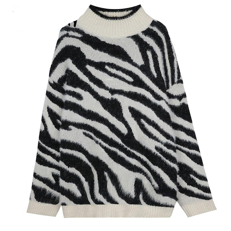 Jersey Punto Gordo Floral Mujer