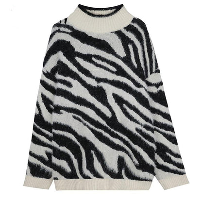Jersey Punto Gordo Floral Mujer