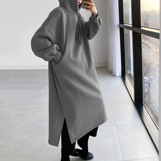 Abrigo Vestido Largo Acogedor Mujer - Vestiria