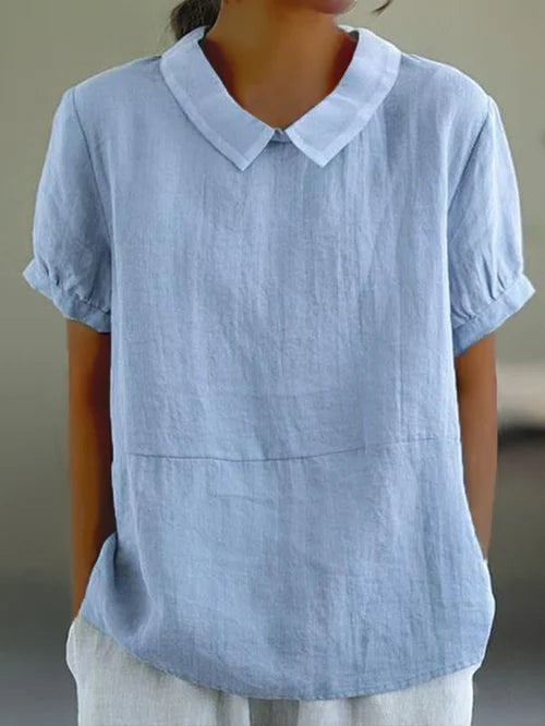 Blusa femenina ligera manga corta verano - Vestiria