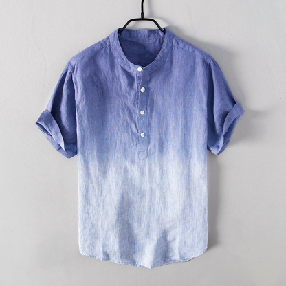 Camisa Lino Estampado Vintage