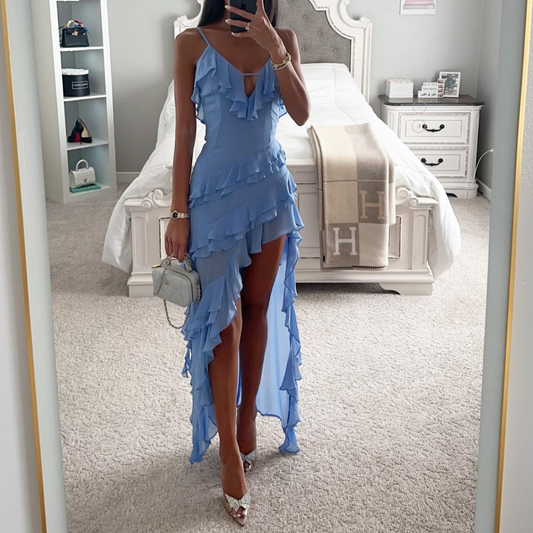 Vestido Midi de Gasas Ligero y Elegante - Vestiria