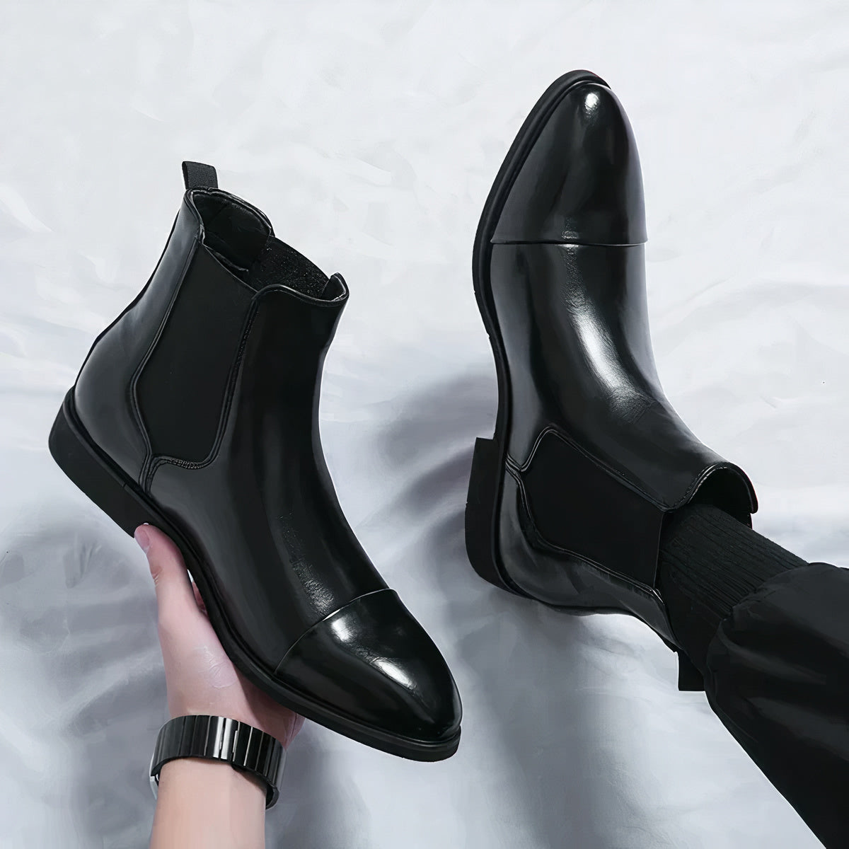 Botas Chelsea Hombre Cuero Clásicas - Vestiria