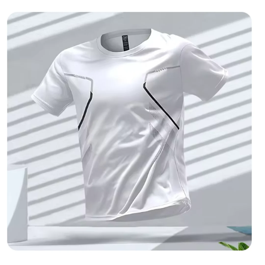 Camiseta deportiva hombre estampado urbano moda